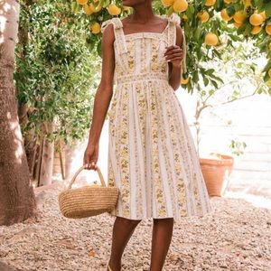 COPY - Gal Meets Glam Arina Yellow stripe floral …